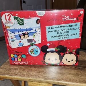 Disney Tsum Tsum 12 day Countdown Calendar Advent Christmas 12 pieces NEW